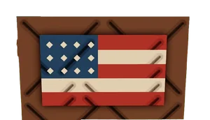 America Flag Badge
