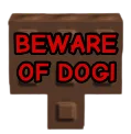 Beware Of Dog Sign